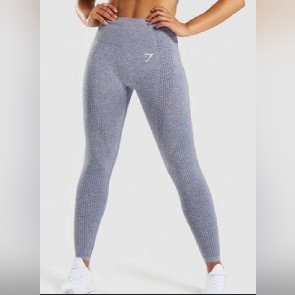 Like New Gymshark Steele Blue Leggings